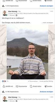 Alan Herweg der Mental Health Coach Wie fange ich an zu meditieren? Bild