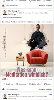 Alan Herweg der Mental Health Coach "Meditation ist überbewertet!"
Bild